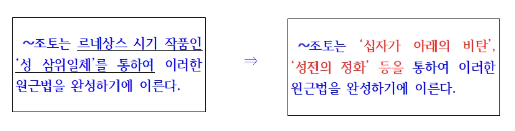 (주)교학사 미술사 87쪽 수정내용 이미지