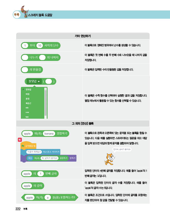 (주)교학사 정보 222쪽 수정내용 이미지