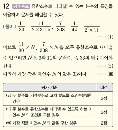 (주)비상교육 수학② 107쪽 수정내용 이미지