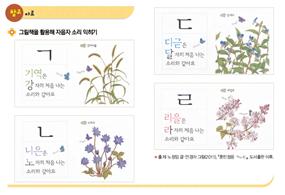 (주)미래엔 국어(1~2학년군)1-1(전자저작물 CD 포함) 105쪽 현행내용 이미지