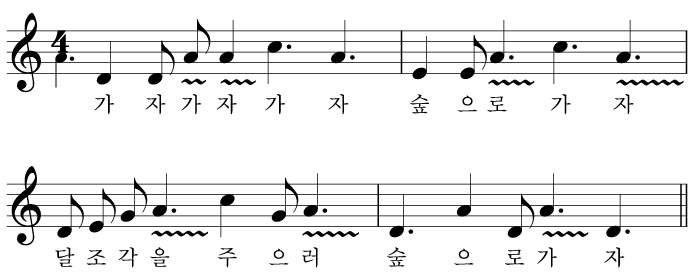 (주)지학사 음악② 166쪽 수정내용 이미지