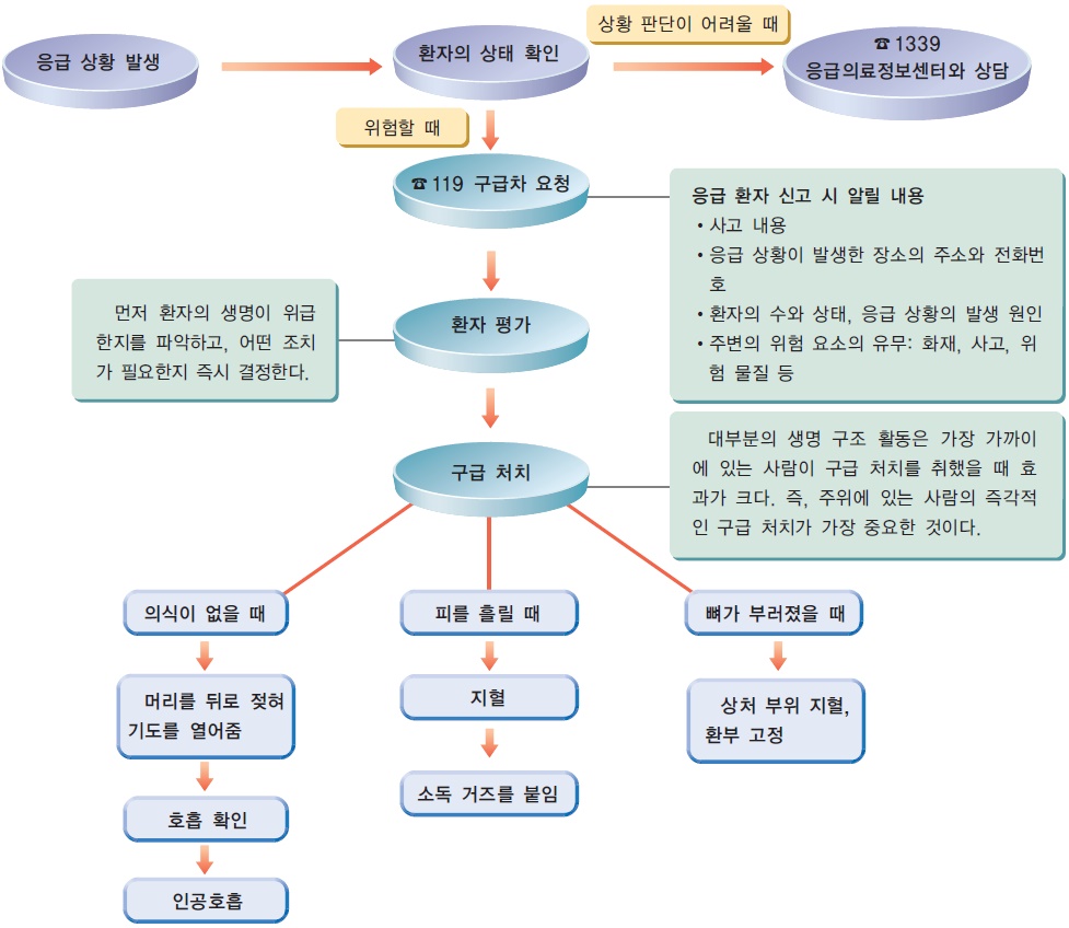 응급 상황 대처 순서 수정