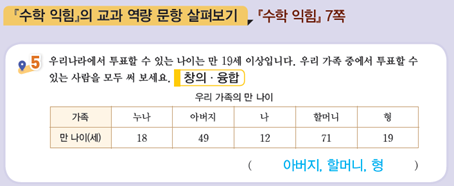 (주)비상교육 수학(5~6학년군)5-2(전자저작물 CD 포함) 135쪽 현행내용 이미지