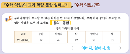 (주)비상교육 수학(5~6학년군)5-2(전자저작물 CD 포함) 135쪽 수정내용 이미지