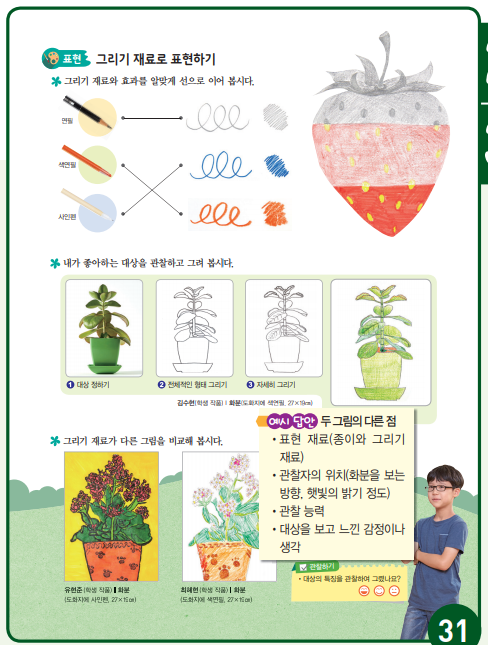 (주)천재교육 미술(3~4학년군)3~4 107쪽 수정내용 이미지