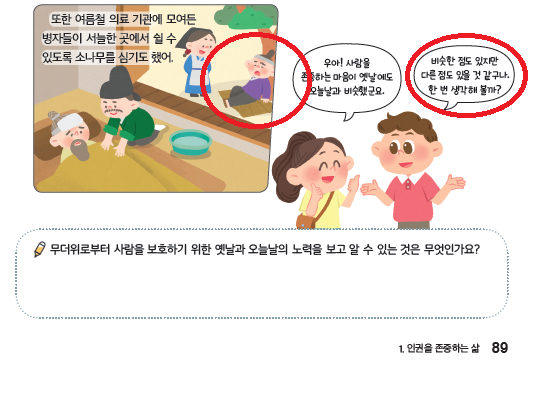 (주)미래엔 사회(5~6학년군)5-1 89쪽 수정내용 이미지